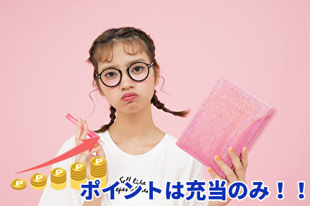 ポイントは充当のみ