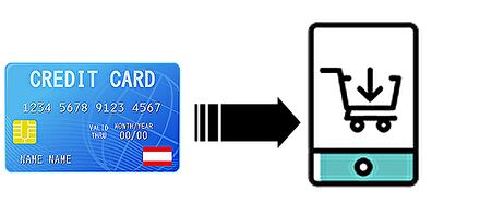 カードで商品を購入する